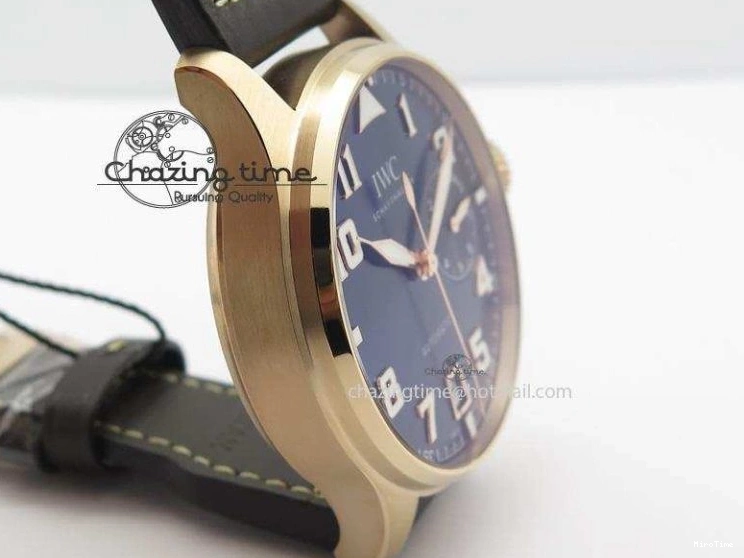 MIROTIME 0705 Big Pilot IW500909 RG ZF 1:1 Best Edition Le Petit Prince On Brown Leather Strap A Breathable 7293
